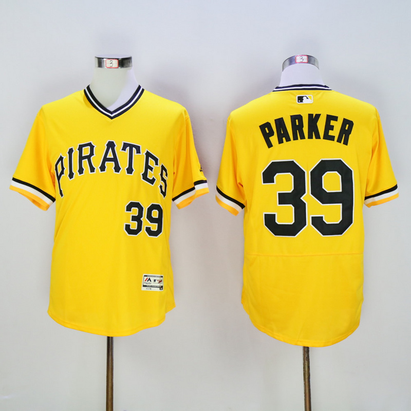 Men Pittsburgh Pirates #39 Parker Yellow Elite  MLB Jerseys->pittsburgh pirates->MLB Jersey